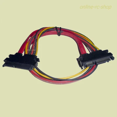 DeLOCK® SATA Verlängerung Stecker Buchse 50 cm 84361 22pin SA TA Anschluss - Bild 1 von 2