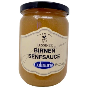 Culinaria Tessiner Birnen Senfsauce 525 ml Glas Sauce Käse Fleis (31,41 EUR/l) - Bild 1 von 2