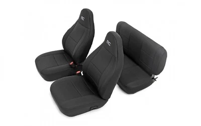 Rough Country Front & Rear Neoprene Seat Covers for 03-06 Jeep Wrangler TJ 4WD - Image 1 of 4