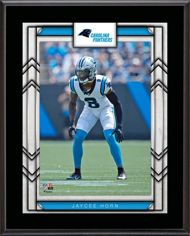 Jaycee Horn Carolina Panthers 10.5" X 13" Sublimated Player Plaque Cover