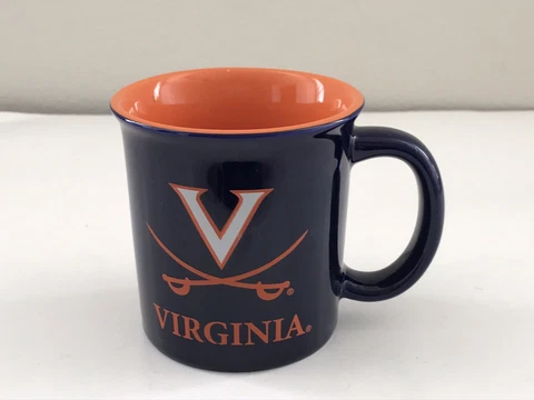 Virginia Cavaliers Navy And Orange Team Colors Coffee Mug/Cup Cover