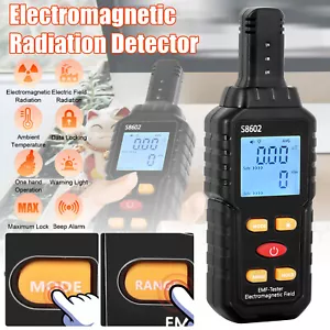 LCD Radiation Detector Dosimeter EMF Meter Electromagnetic Tester Geiger Counter - Picture 1 of 9