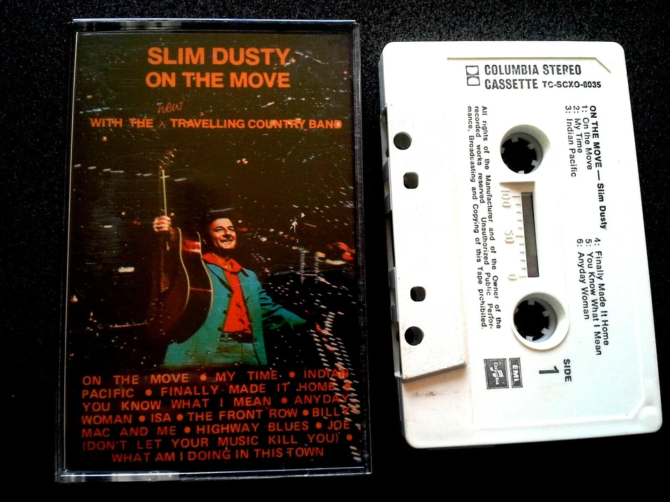 SLIM DUSTY ON THE MOVE CASSETTE TAPE  - Image 1 of 1