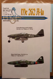 1/32 EAGLECALS EC#127 ME 262A-1A, EAGLE EDITIONS - RARE HORS PRODUCTION - Photo 1/2