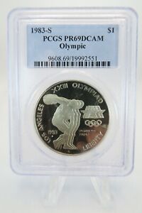 1983-S PCGS PR69DCAM Olympic $1 Modern Commemorative Silver Proof