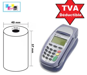 Rouleaux de papier Thermique pour Machine carte de crédit Verifone VX820 VX-820 - Imagen 1 de 8
