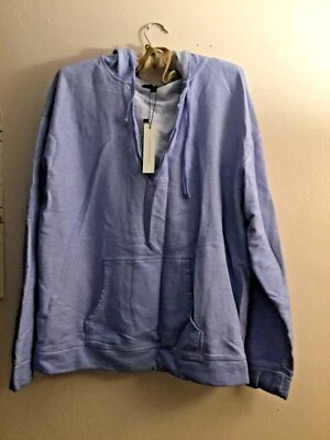 Sudadera con capucha para mujer Sanctuary Shiloh de gran tamaño de algodón con cuello en V talla L nueva con etiquetas Foto 1 de 4