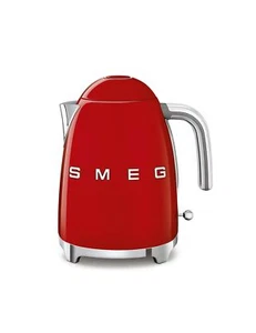 Caldera eléctrica estilo retro Smeg roja 1500W 7 tazas acero inoxidable mango cromado - Imagen 1 de 2