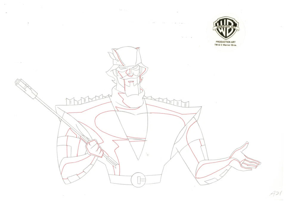 Justice League Animated Series-Original Prod Drawing-Green Arrow-Flashpoint - Image 1 of 1