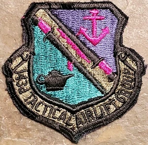 USAF 143rd TACTICAL AIRLIFT GROUP 1975-1995 RHODE ISLAND ANG GUARD SUBDUED VTG - Picture 1 of 2