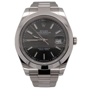 Rolex 41mm Datejust II MINT GREEN Stick Dial Oyster Stainless Steel Watch 116300 - Picture 1 of 10
