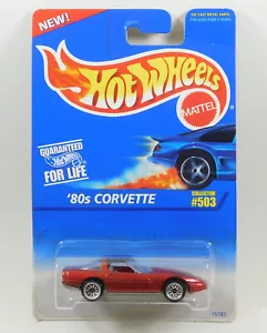 Corvette rojo coleccionista Hot Wheels años 80 #503 - Imagen 1 de 6