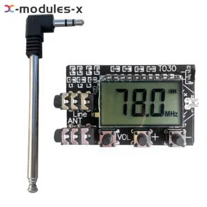 Modulo Radio Stereo FM 76M-108M DC 3.6V-15V Modulo FM Doppio Canale con Antenna - Foto 1 di 7