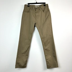 Patagonia Jeans Mens 33x32 Straight Khaki Twill Performance Mojave 56491 Gorp - Picture 1 of 13