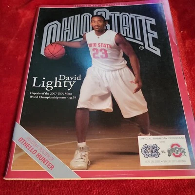 11-28-2007 Ohio State No Caro Tar Heels Basketball Program Ticket David Lighty - Image 1 of 4