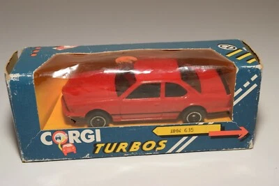 WW 1:43 CORGI TOYS TURBO BMW 635 ROSSO NUOVO CON SCATOLA - Immagine 1 di 4