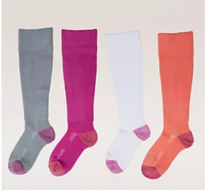 Tommie Copper Set 4 Calze a Compressione EcoWick Regolari Medium Rosa Combinazione Nuove - Foto 1 di 1