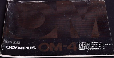 Original Olympus OM-4 User Manual 1983 Edition - Excellent - Image 1 of 3