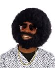 Bristol Novelty BW749 Afro Wig and Facial Hair, One Size 1 Black