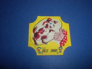 JOLLY JIMMY - CLOWN/CIRCUS BREAD END LABEL B.E.B. BEB BIG TOP FAVORITES vintage - Picture 1 of 4