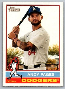 2025 Topps Heritage Andy Pages Los Angeles Dodgers #379 - Picture 1 of 2
