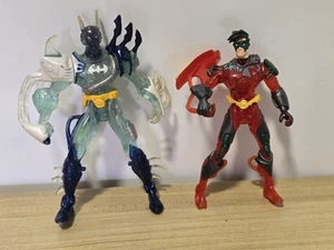 1999 Batman & Robin Beyond Batlink Powergrid 5” Action Figure Animated Series X2 - Picture 1 of 7