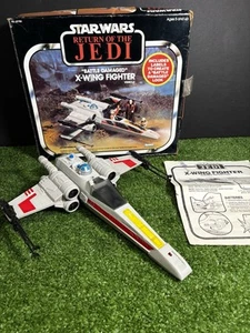Vintage Star Wars ROTJ Battle Damaged X-Wing Fighter in Original Box W/ Manual! - Picture 1 of 18