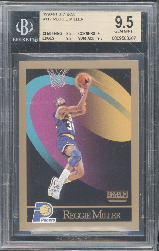 Skybox Basketball #117 1990 Reggie Miller gema como nueva BGS 9,5 Foto 1 de 1