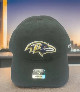 Reebok Nfl Baltimore Ravens Fitted Cap Small Black Unisex - Picture 1 of 8