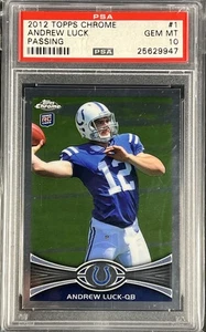💎2012 Topps Chrome ANDREW LUCK #1 Rookie RC PSA 10 GEM MINT Colts - Picture 1 of 2
