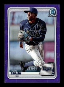 Bowman Chrome Prospects Purple Refractor 2020/250 Vidal Brujan #BCP-241 Rays - Imagen 1 de 2