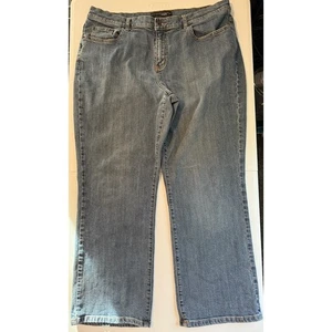 Pantalones de mezclilla para mujer Venezia talla 20 Petite elásticos de pierna recta - Imagen 1 de 4