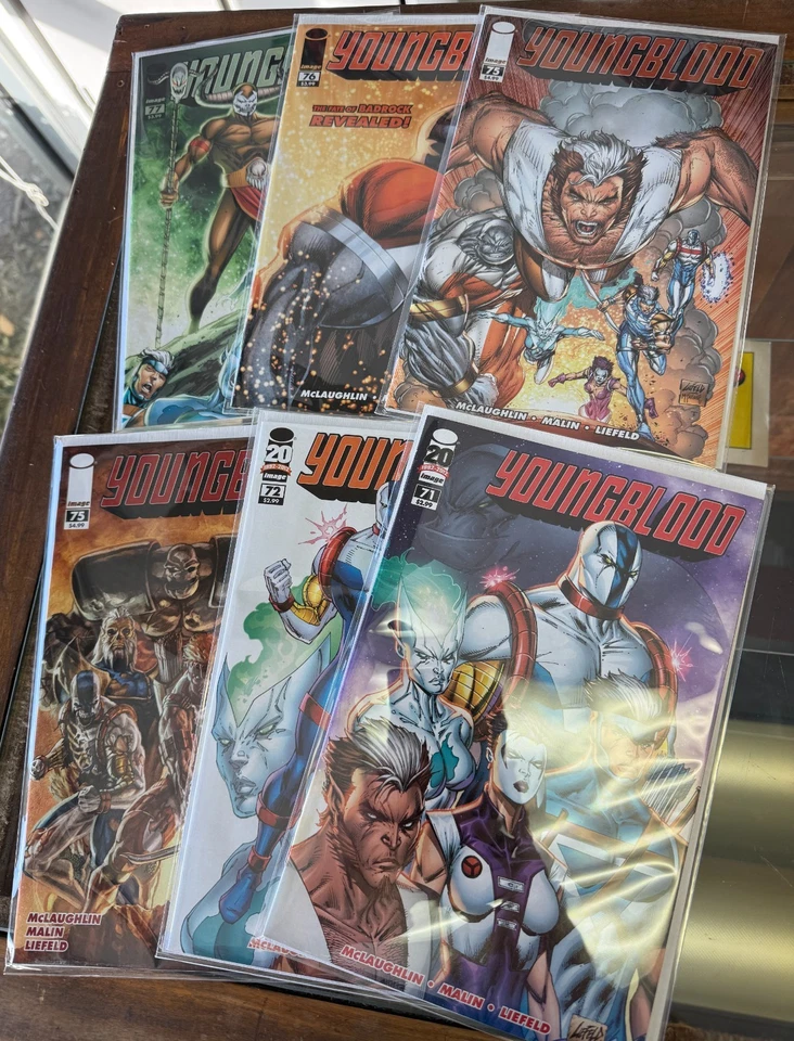 Youngblood #71 72 75 Variant 76 77 Image 2013 Lot - Rob Liefeld Low Print  Run - Image 1 of 4