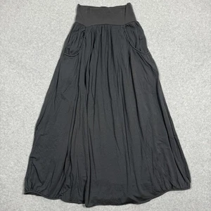 Garnet Hill Favorite Maxi Skirt XS Jersey Knit Pull On Ethereal Dark Ashwood - Picture 1 of 10