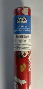 Frosty der Schneemann Weihnachten Geschenkpapier Brandneu 20 Quadratmeter - Bild 1 von 4