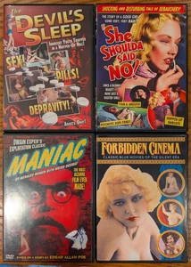 Alpha Video 4-DVD Exploitation Lot - She Shoulda Said No, Maniac, Devil's Sleep - Picture 1 of 13