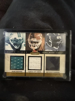 2003 Fleer Mystique Rare Finds Triple Jersey # 113/150 Tomlinson Williams Holmes - Image 1 of 3