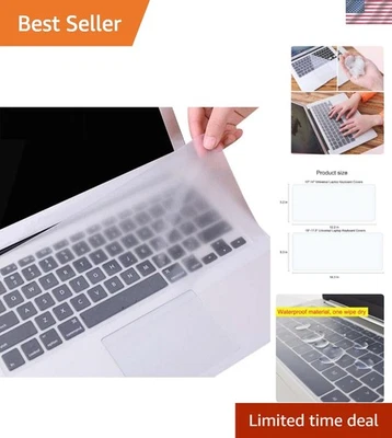 Washable Silicone Keyboard Protector for Enhanced Typing - 13" to 15.6" - Image 1 of 4