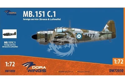 Bloch MB.151 C.1 ( Grecja i Luftwaffe) Dora Wings 72030 skala 1/72 - Immagine 1 di 4