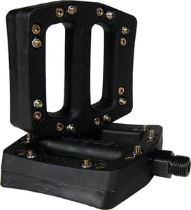 Odyssey JC PC Platform Pedals 9/16" Chromoly Composite Body Removable Pins Black - Picture 1 of 2
