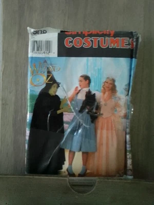 Wizard Of Oz Wicked Costume Pattern Glinda Witch Dorothy 12-16 Simplicity 7808 - Image 1 of 3