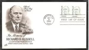 US SC #1853 Great American Issue/ Richard Russell FDC. Artcraft Cachet. - Picture 1 of 1