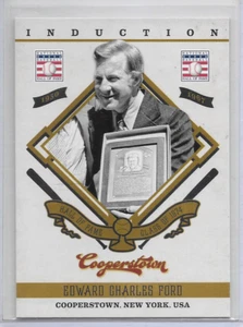 2012 Whitey Ford Insert Cooperstown Induction Baseball Card #8 New York Yankees - Imagen 1 de 2