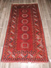 4x7ft. Handmade Turkoman Beshir Ersari Wool Rug