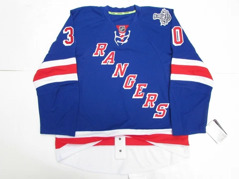 LUNDQVIST NEW YORK RANGERS AUTHENTIC 2014 STANLEY CUP REEBOK 7231 JERSEY SIZE 52 Cover