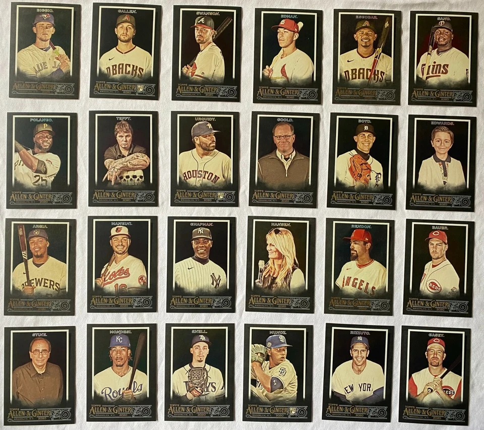 2020 Topps Allen & Ginter Black X and Mini Black X Complete Your Set You U Pick - Image 1 of 3