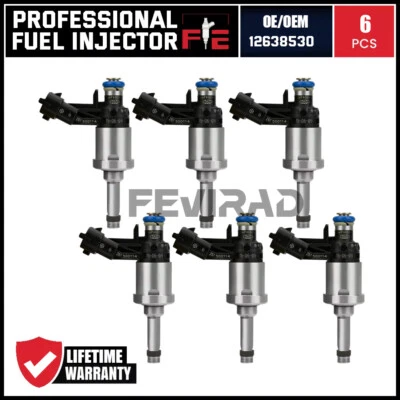 Inyectores de combustible x6 OEM ACDelco para Chevrolet Camaro 2010, 2011 3,6 L V6 #12638530 Foto 1 de 4