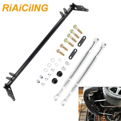 For 1988-91 Honda Civic CRX Front Suspension Traction Control Tie Bar Kit Black - Image 1 of 4