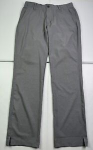 Under Armour Golf Pants Mens Loose Gray Vented Match Play Performance Stretch 34