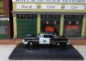 Veicoli pressofusi Oxford 1/87 HO 1955' BUICK bianco e nero CHP AUTO PATROL NUOVA CON SCATOLA - Foto 1 di 3